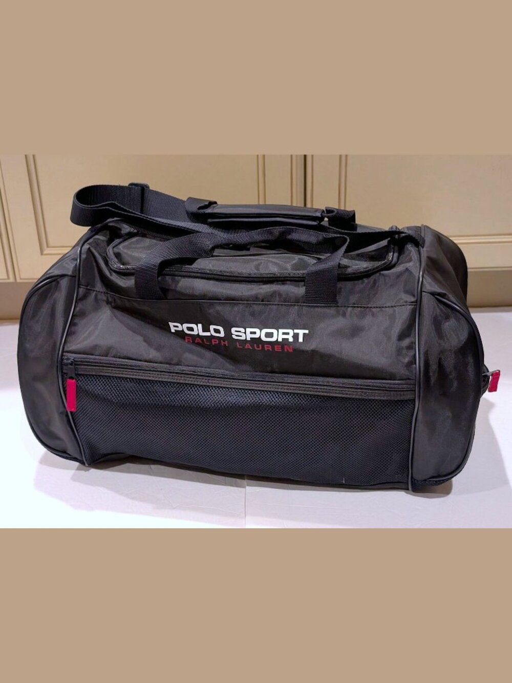 RARE NEW VTG Polo Sport Ralph Lauren Gym Duffle NAVY Bag NAVY
